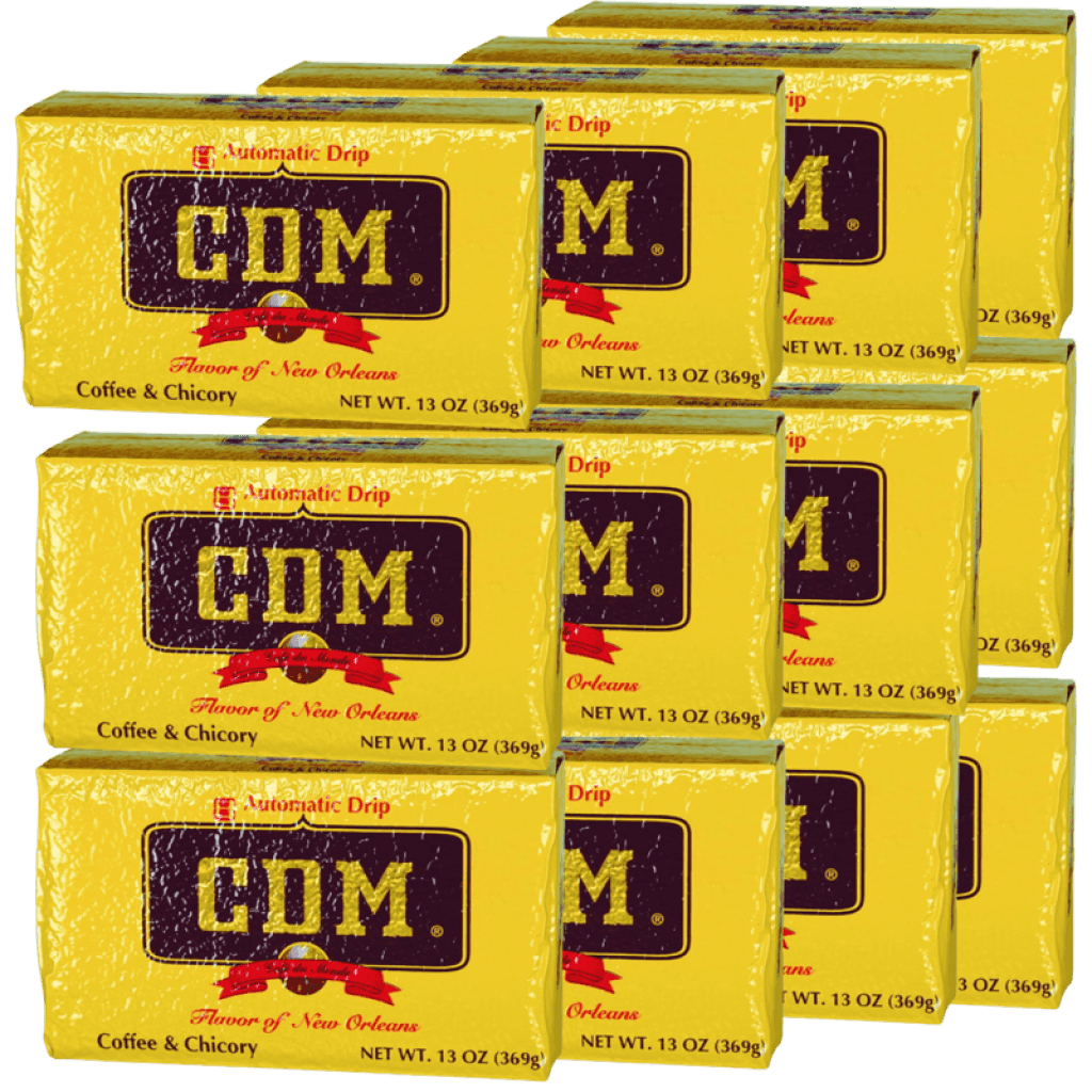 CDM Dark Roast Coffee & Chicory (Auto Drip), 13 oz — Case of 12