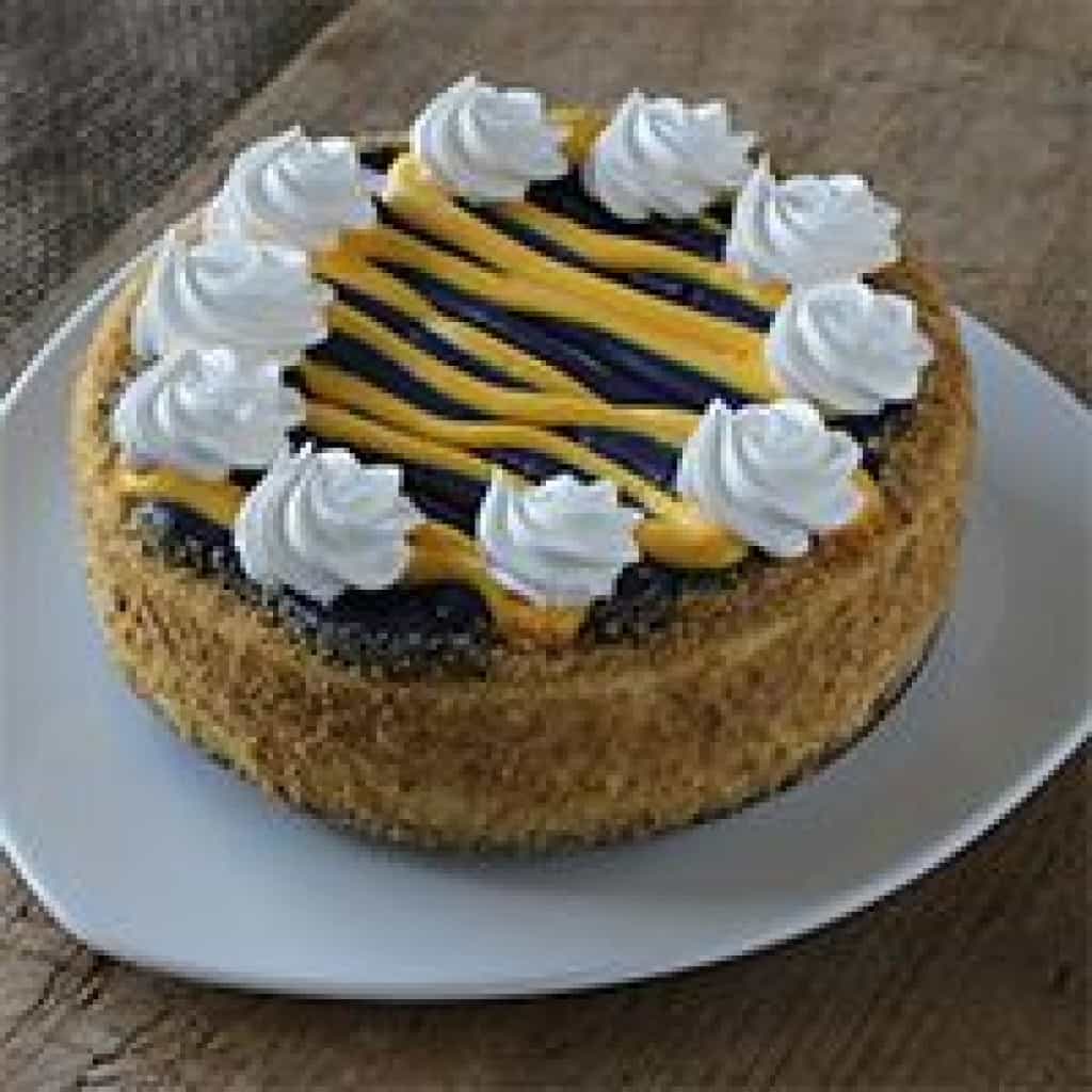 Chef John Folse Tiger Striped Creole Cream Cheese Cheesecake (7" Round)