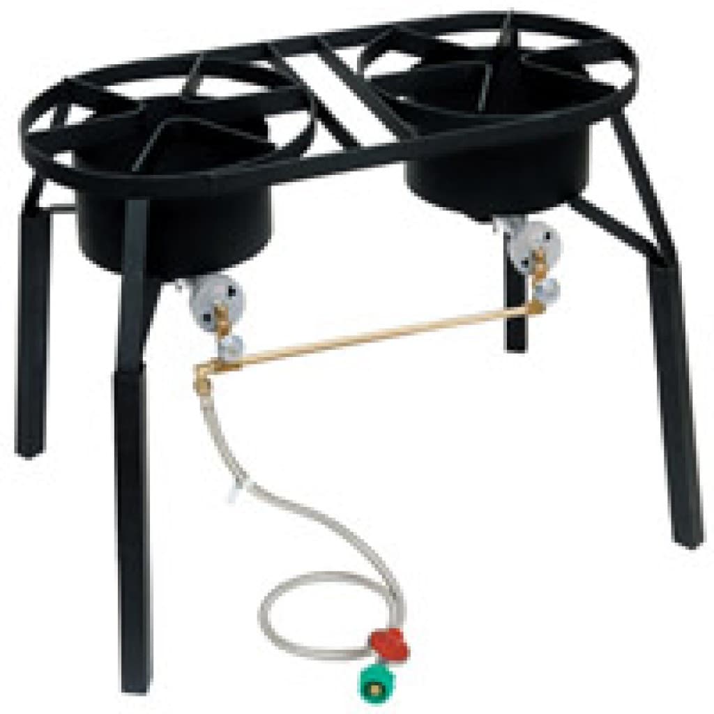 CRAWFISH BURNER Dual Burner Cooker with Extension Legs