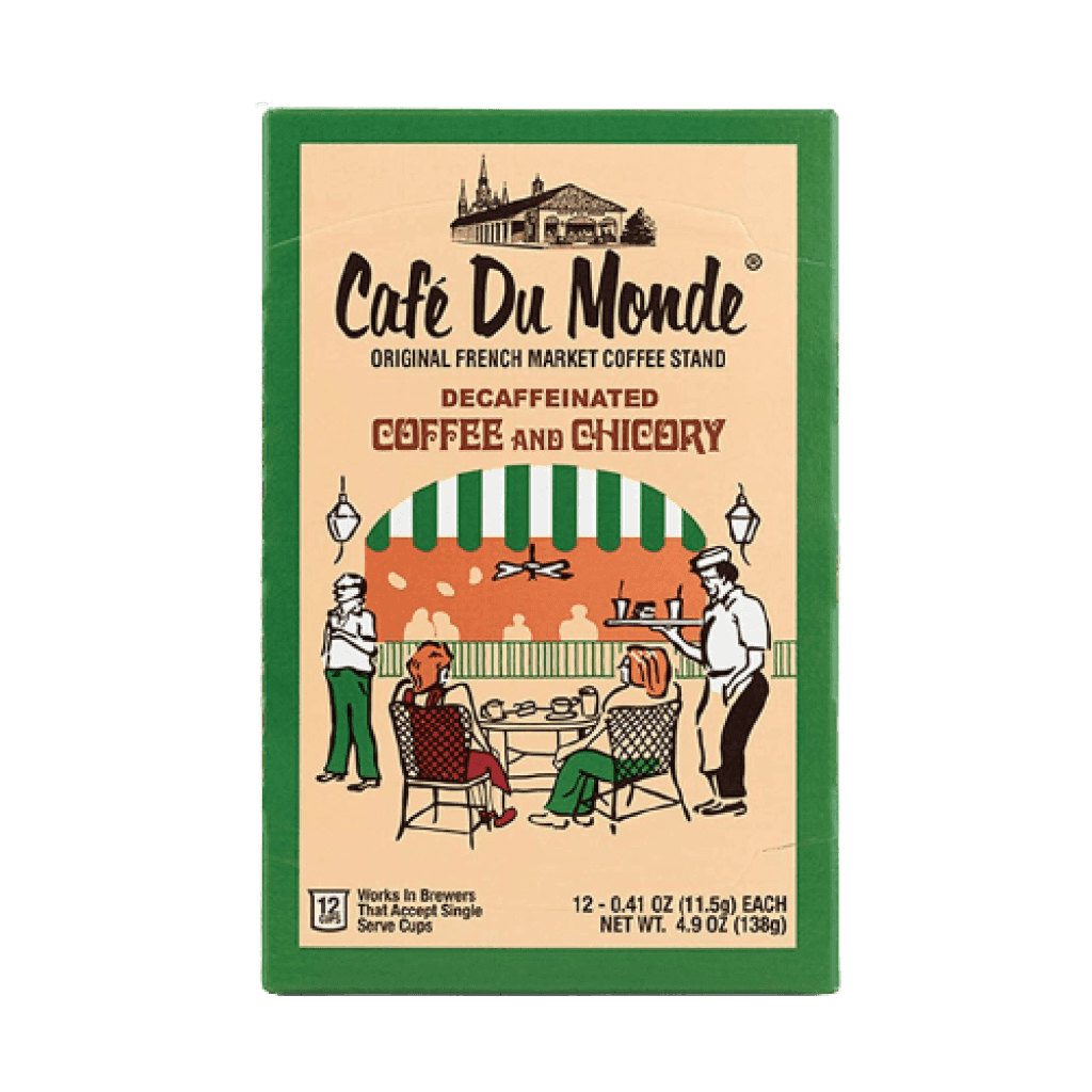 Cafe Du Monde Decaf Coffee & Chicory Single Serve Cups (12 Pods)