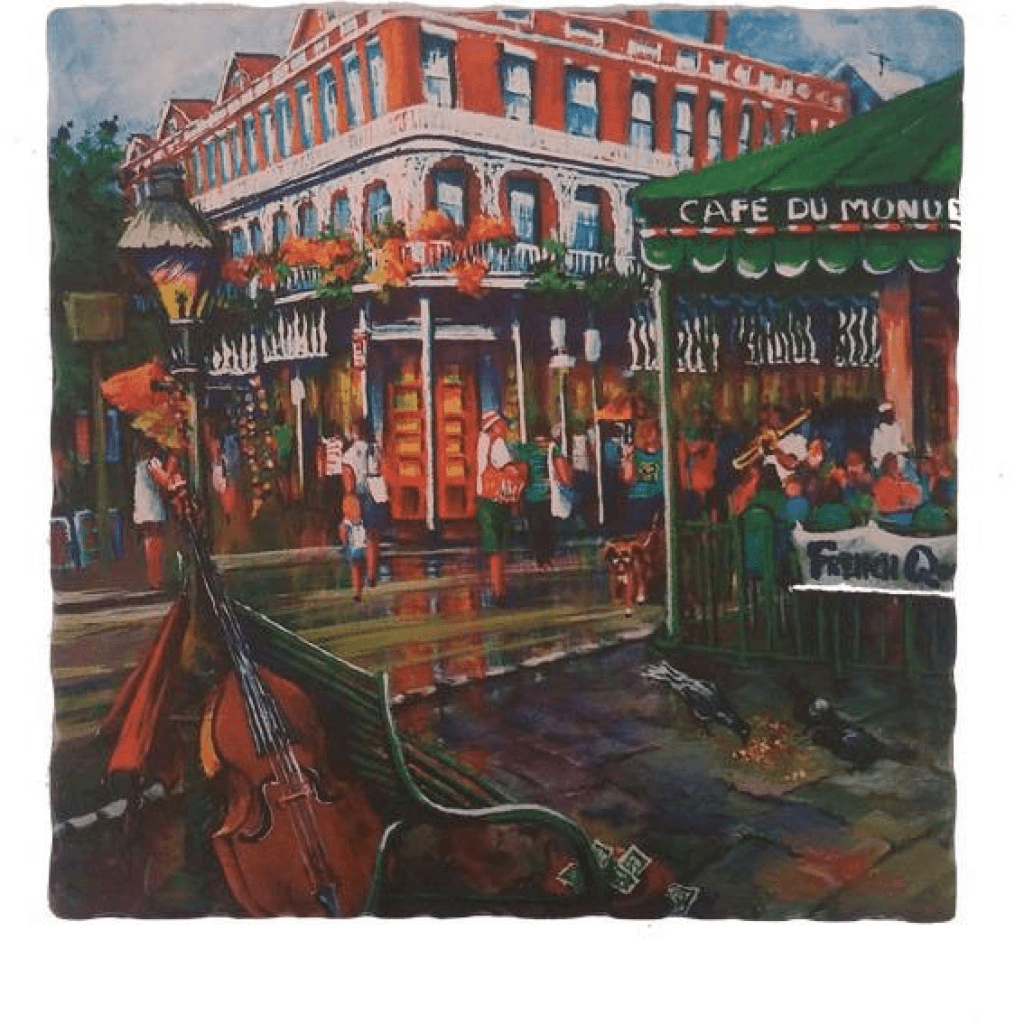 Cafe Du Monde Themed Trivet Plate 7.5"