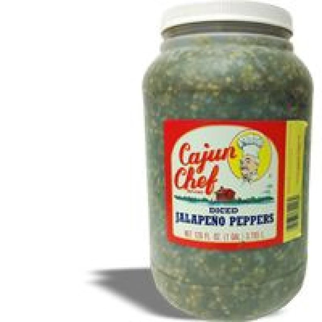 Cajun Chef Diced Jalapeños — 1 Gallon