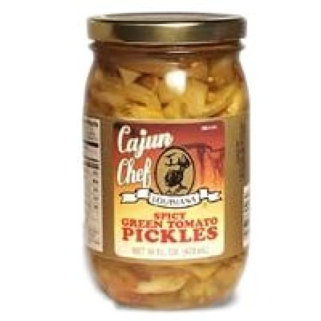 Cajun Chef Pickled Green Tomatoes, 16 fl oz