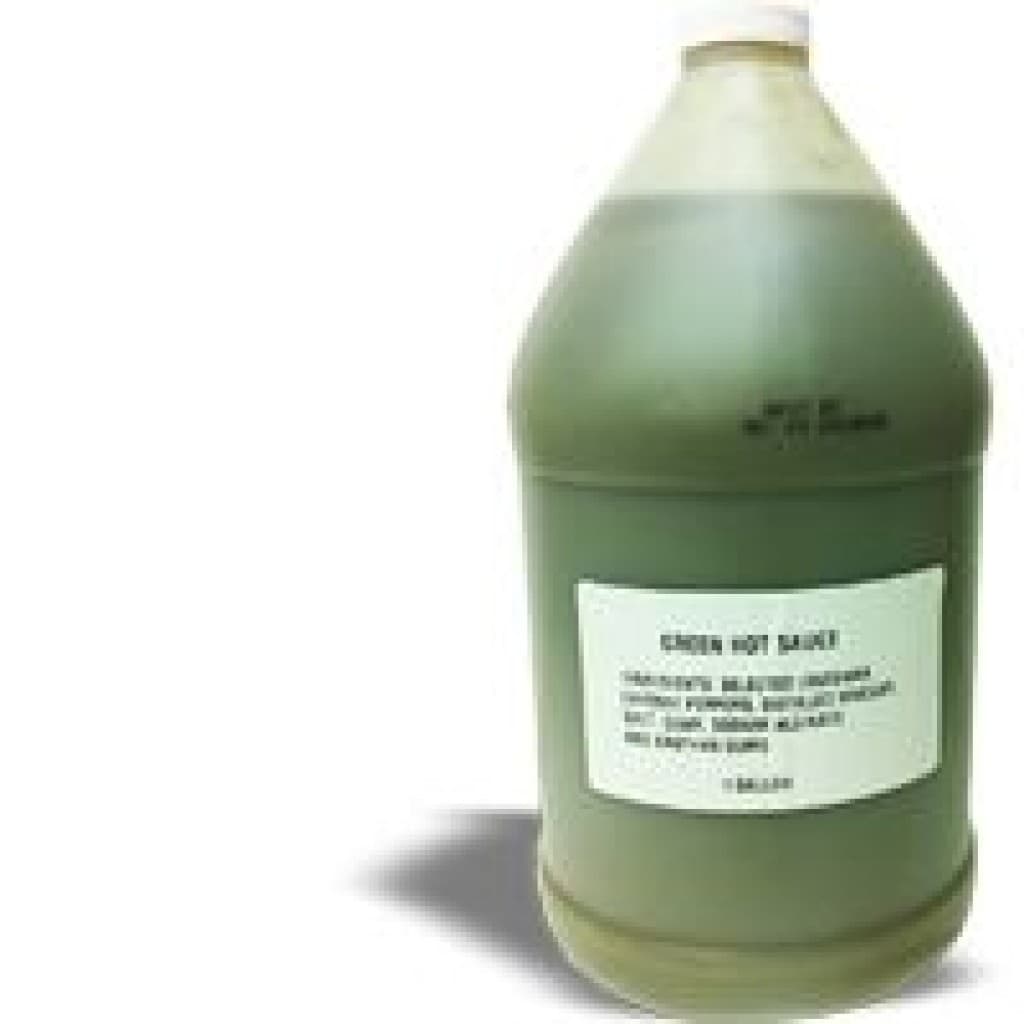 Cajun Chef Louisiana Green Hot Sauce — 1 Gallon