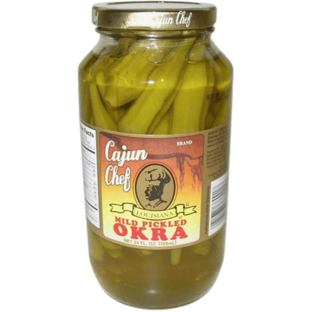 Cajun Chef Mild Pickled Okra — 12 fl oz Jar