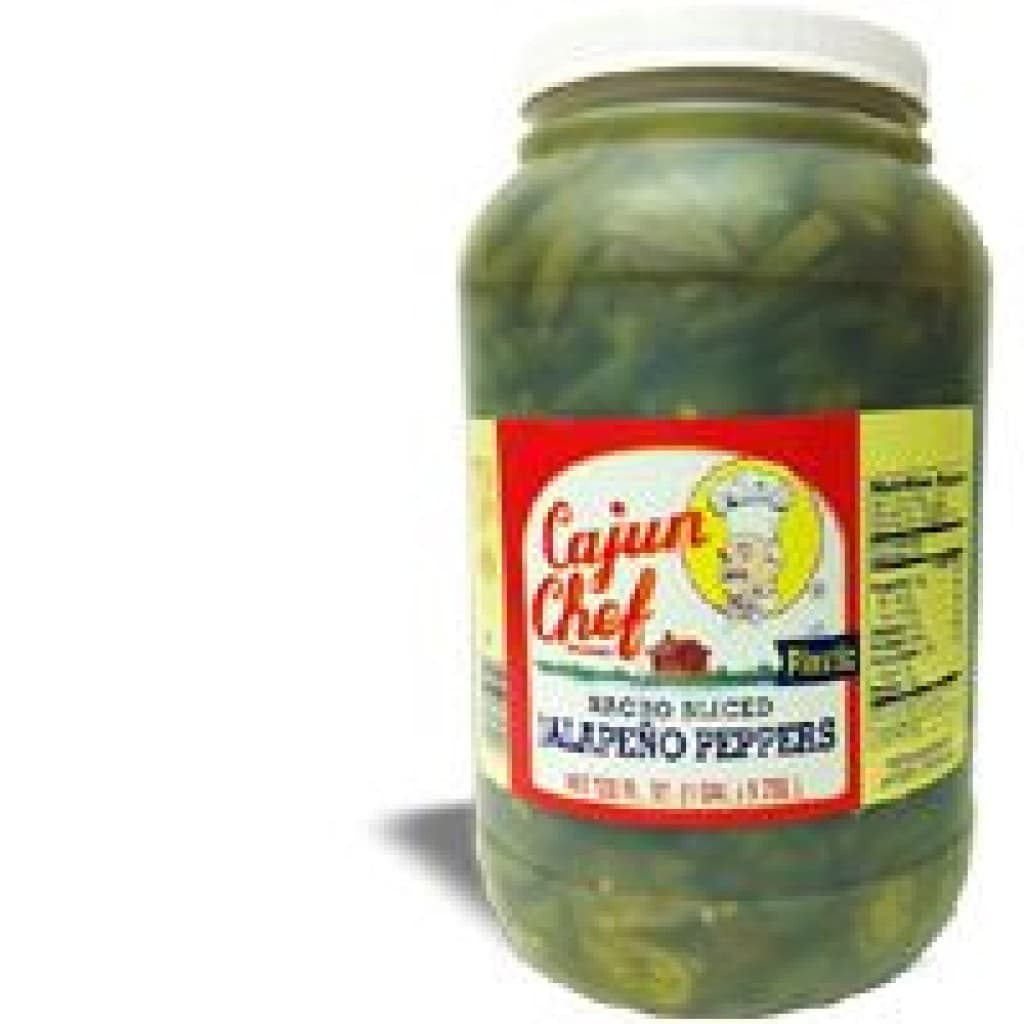 Cajun Chef Nacho Sliced Jalapeños — 1 Gallon
