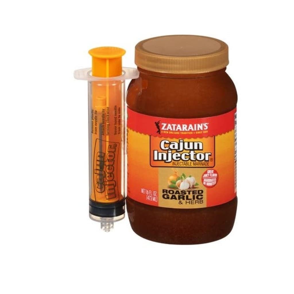 Cajun Injector Roasted Garlic & Herb Marinade with Injector — 16 fl oz