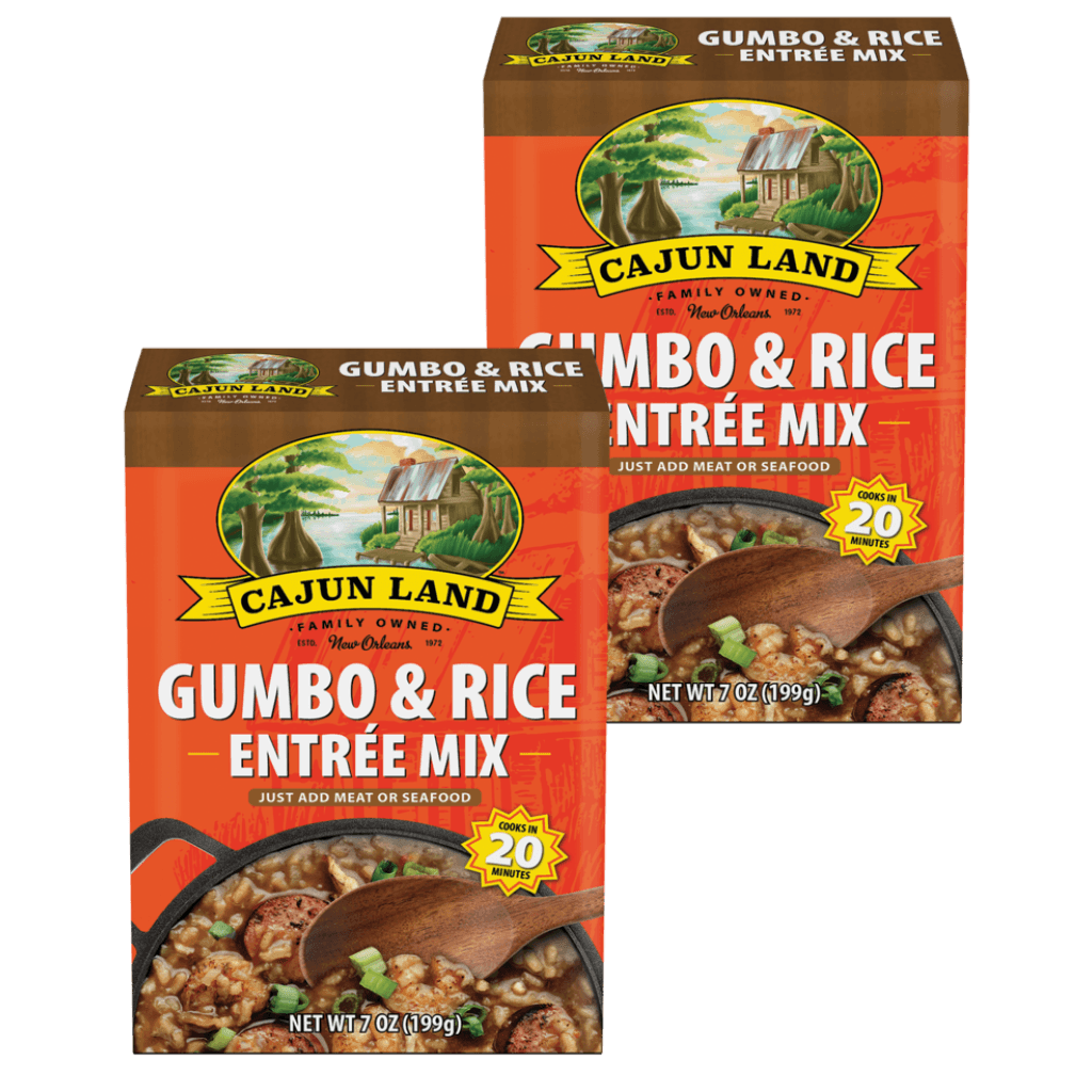 Cajun Land Gumbo & Rice Entrée Mix, 7 oz – Pack of 2