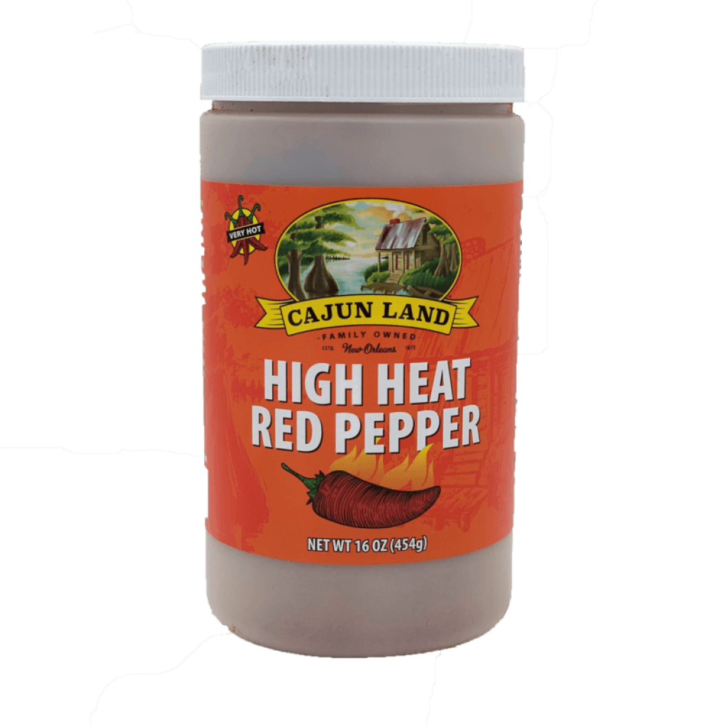 Cajun Land High Heat Red Pepper 16 oz