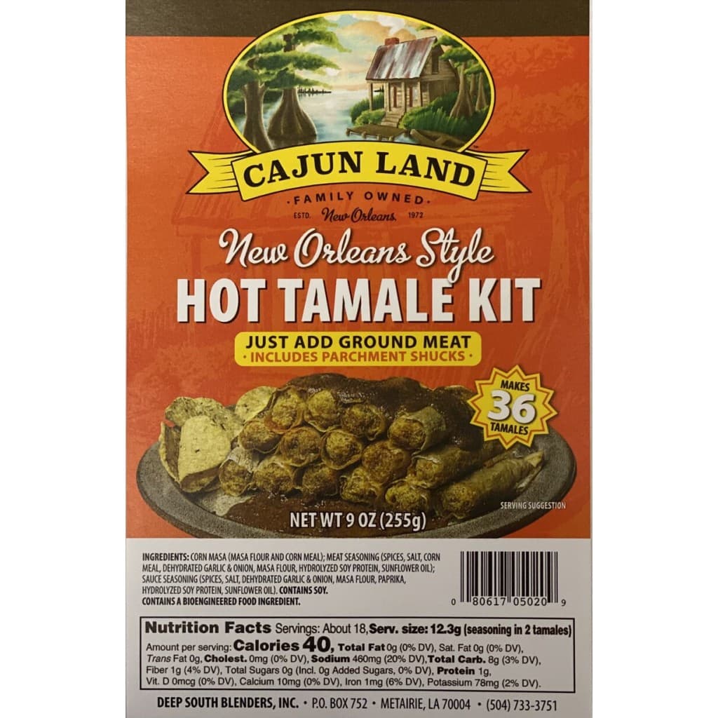 Cajun Land Hot Tamale Kit — 9 oz (makes 36 tamales)