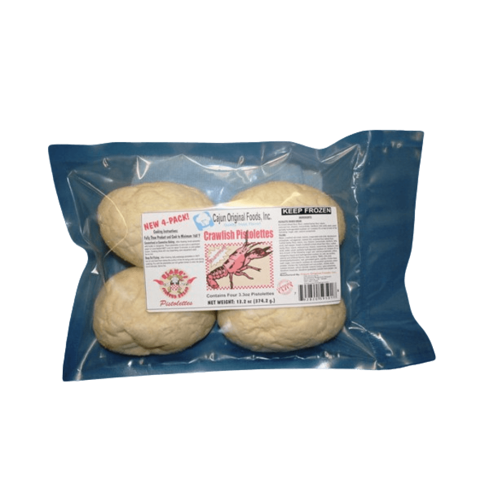 Cajun Original Crawfish Pistolettes (4 Pack, 3.5 oz ea)