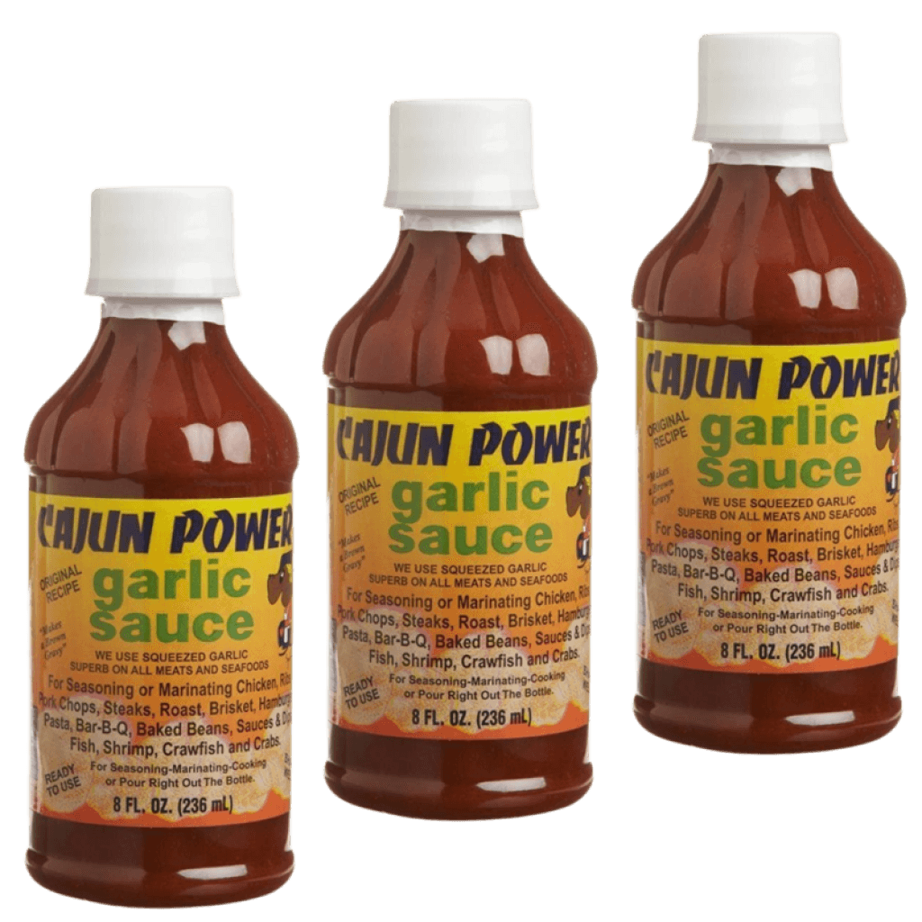 Cajun Power Original Garlic Sauce, 8 oz (3-Pack)