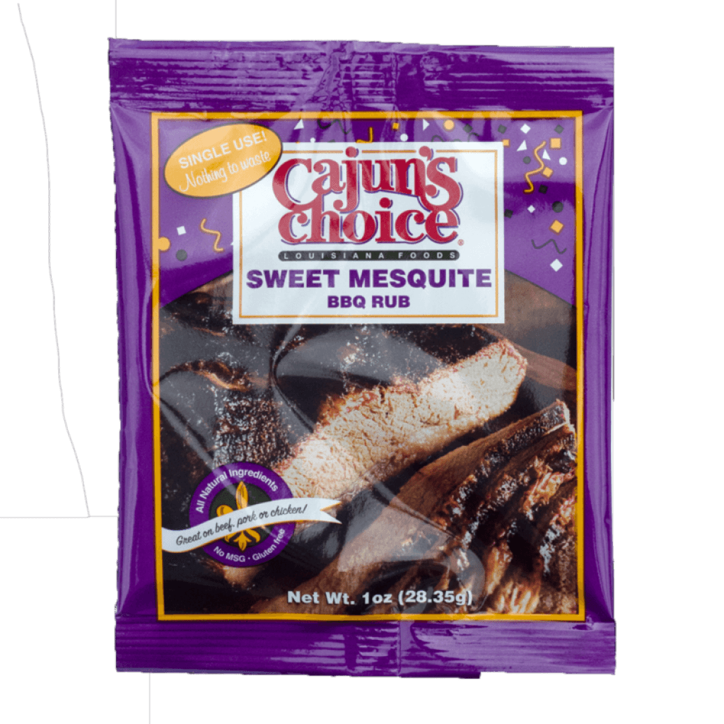 Cajun's Choice Sweet Mesquite BBQ Rub Single-Use