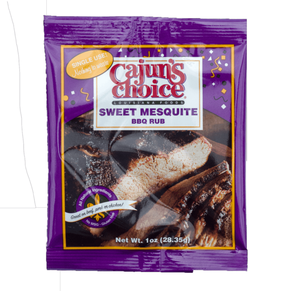 Cajun's Choice Sweet Mesquite BBQ Rub Single-Use 1 oz