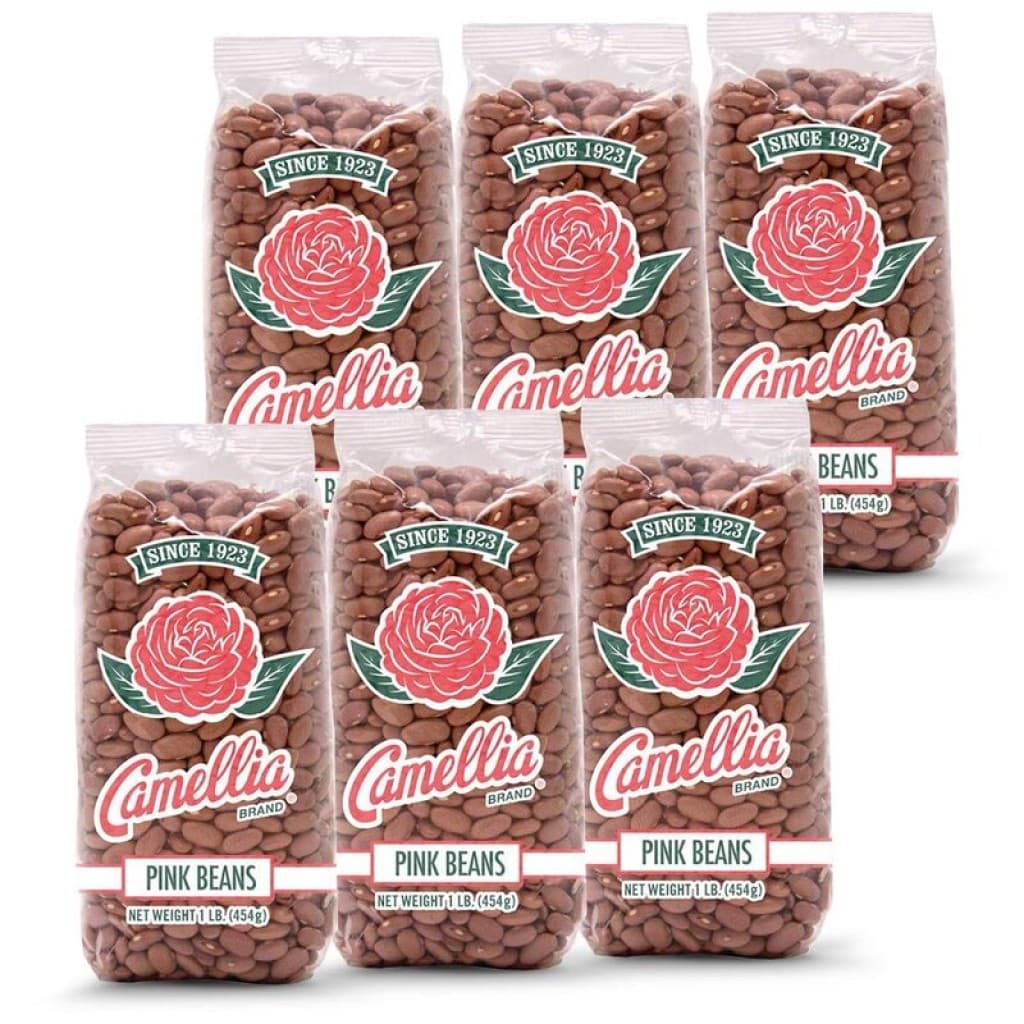 Camellia Dry Pink Beans 1 lb — 6 Pack