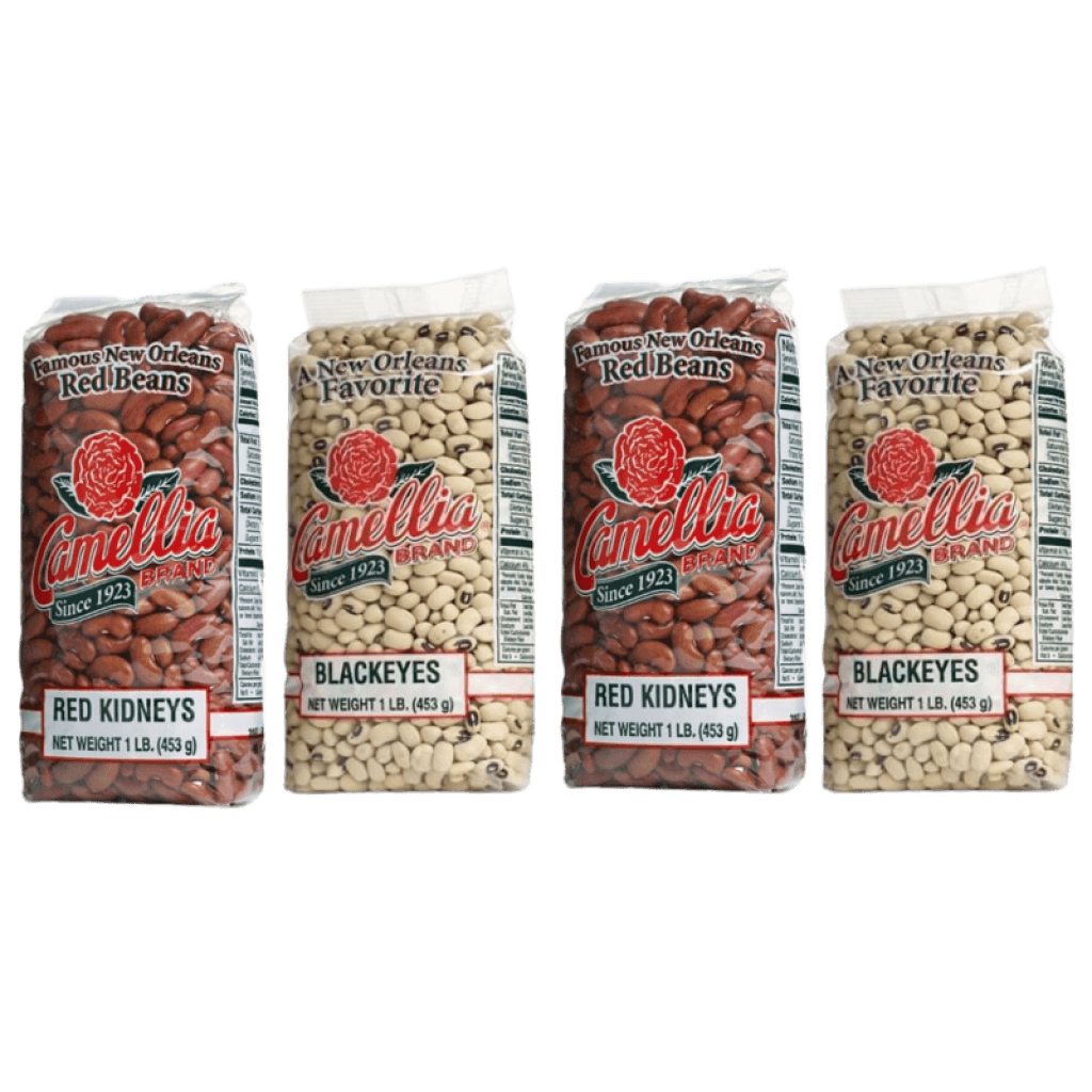 Camellia Dried Black Eyed Peas & Red Kidney Beans — 4 lb Bundle