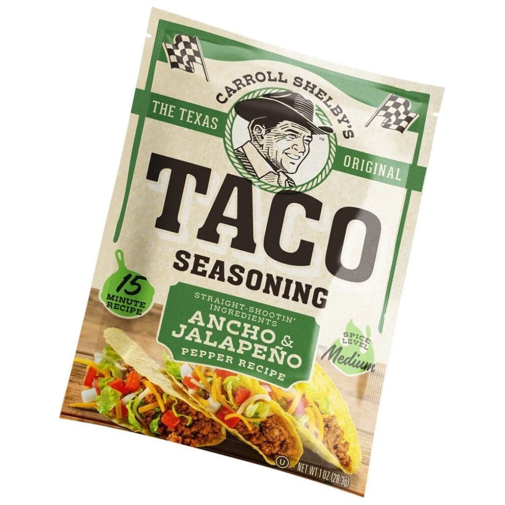 Cajun.com: Carroll Shelby's Ancho & Jalapeño Taco Seasoning — 1 oz