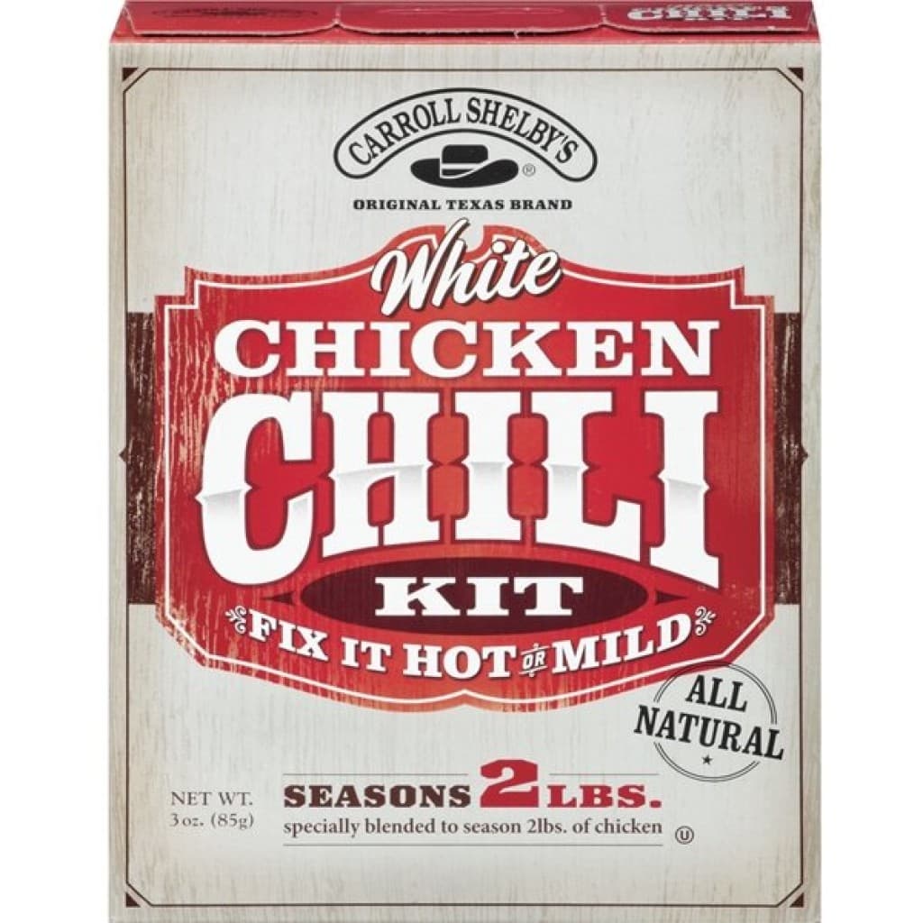 Carroll Shelby's White Chicken Chili Mix Kit, 3 oz