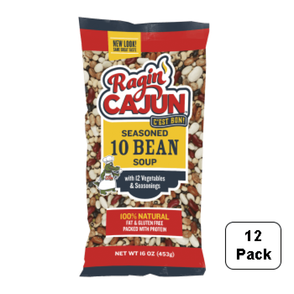 Case of Ragin Cajun Ten Bean Soup 12 x 16 oz