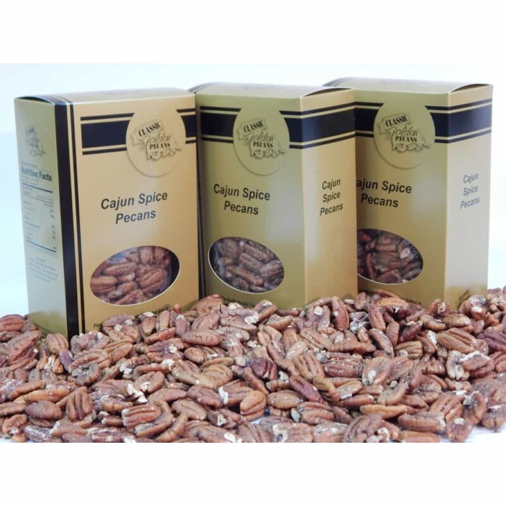 Classic Golden Pecans — Cajun Spice (1 lb Gift Bag)