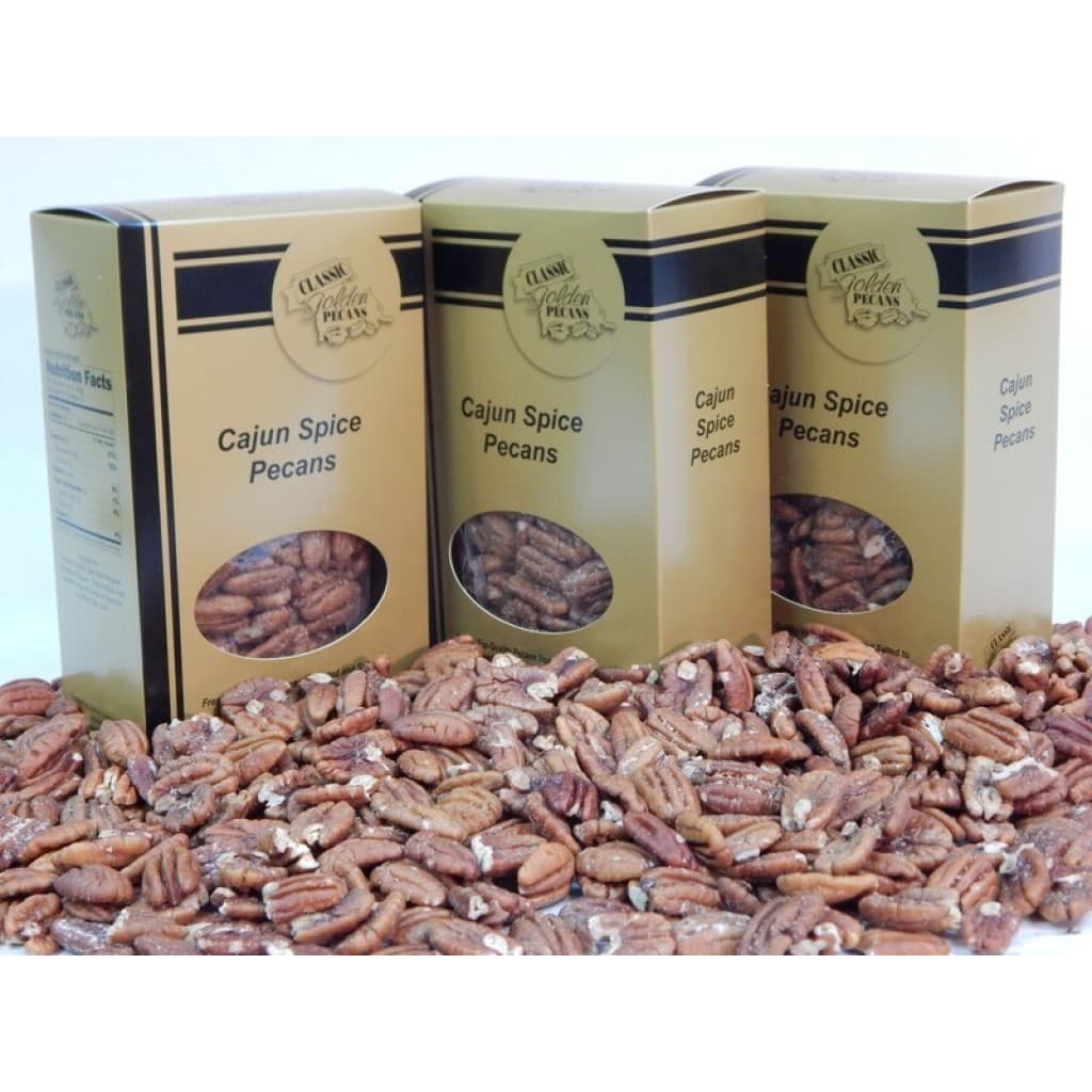 Classic Golden Pecans — Cajun Spice (1 lb Gift Bag)