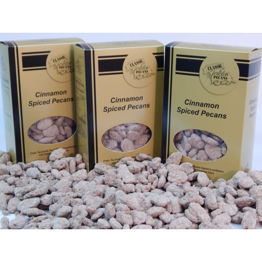 Classic Golden Pecans — Cinnamon Spice (1 lb Gift Bag)