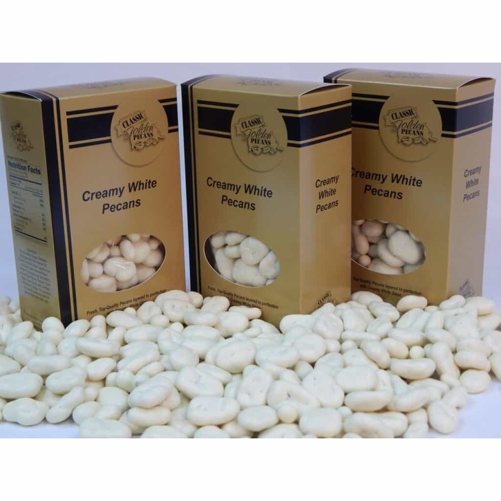 Classic Golden Pecans — Creamy White (1 lb Gift Bag)