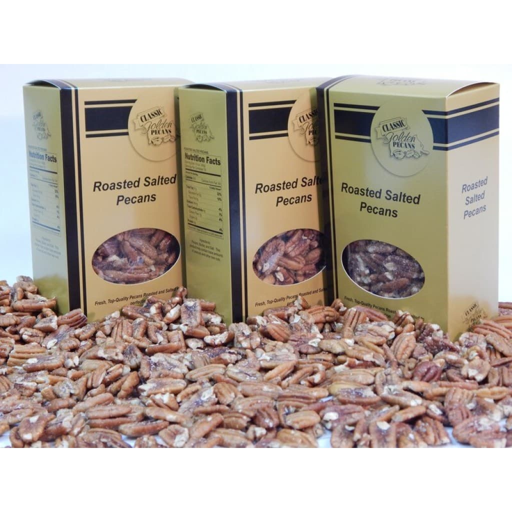 Classic Golden Pecans — Roasted Buttered & Salted (1 lb Gift Bag)