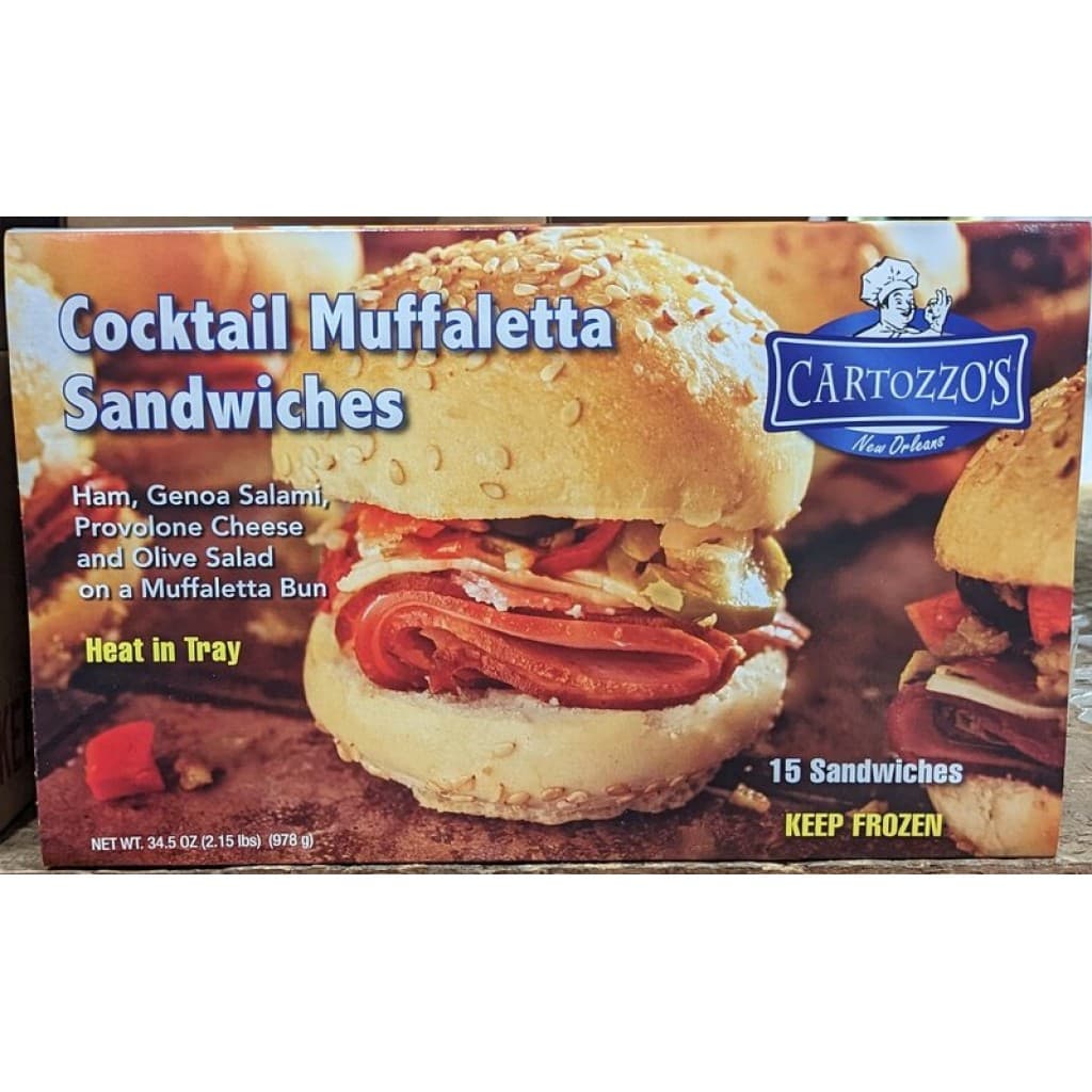 Cartozzo's Mini Muffuletta Sandwiches — 15 Pack