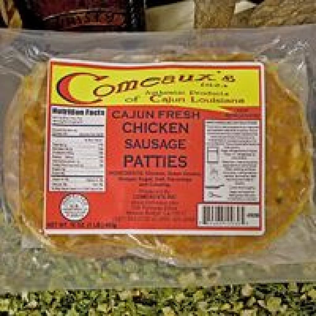 Comeaux's Ground Chicken Patties, 1 lb (3 patties)