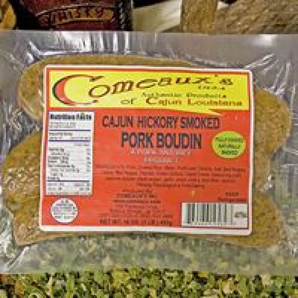 Comeaux's Smoked Pork Boudin — 16 oz Vacuum Packed