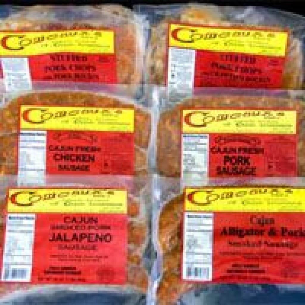 Comeaux's Stuffed Pork Chop & Sausage Combo