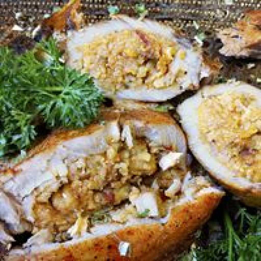 Comeaux's Pork Chops Stuffed with Crawfish Boudin (2 ct)