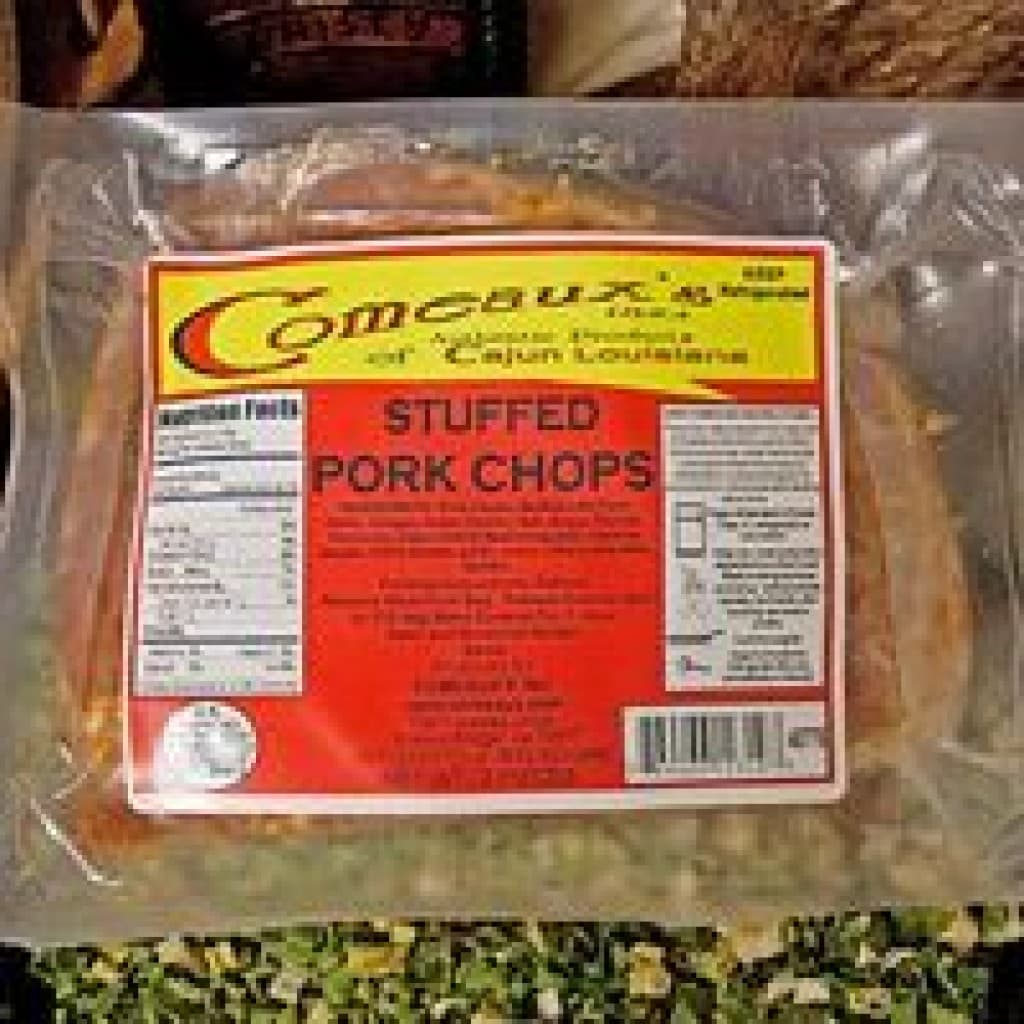 Comeaux's Pork Chops Stuffed with Pork Boudin (2 ct)