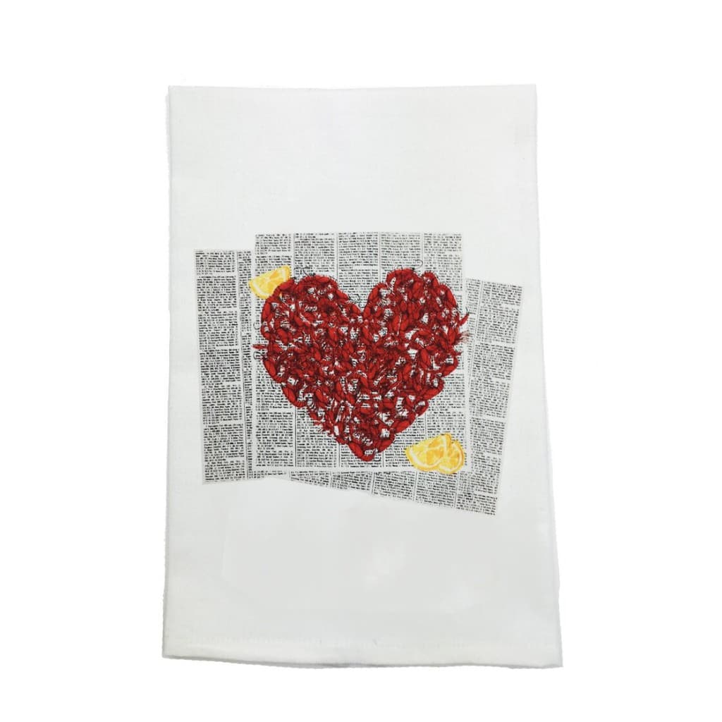 Crawfish Love Organic Cotton Kitchen Towel