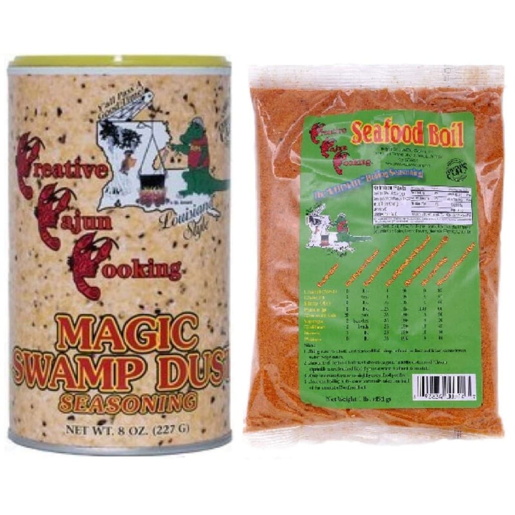 Magic Swamp Dust + Seafood Boil Seasoning Bundle — One Each