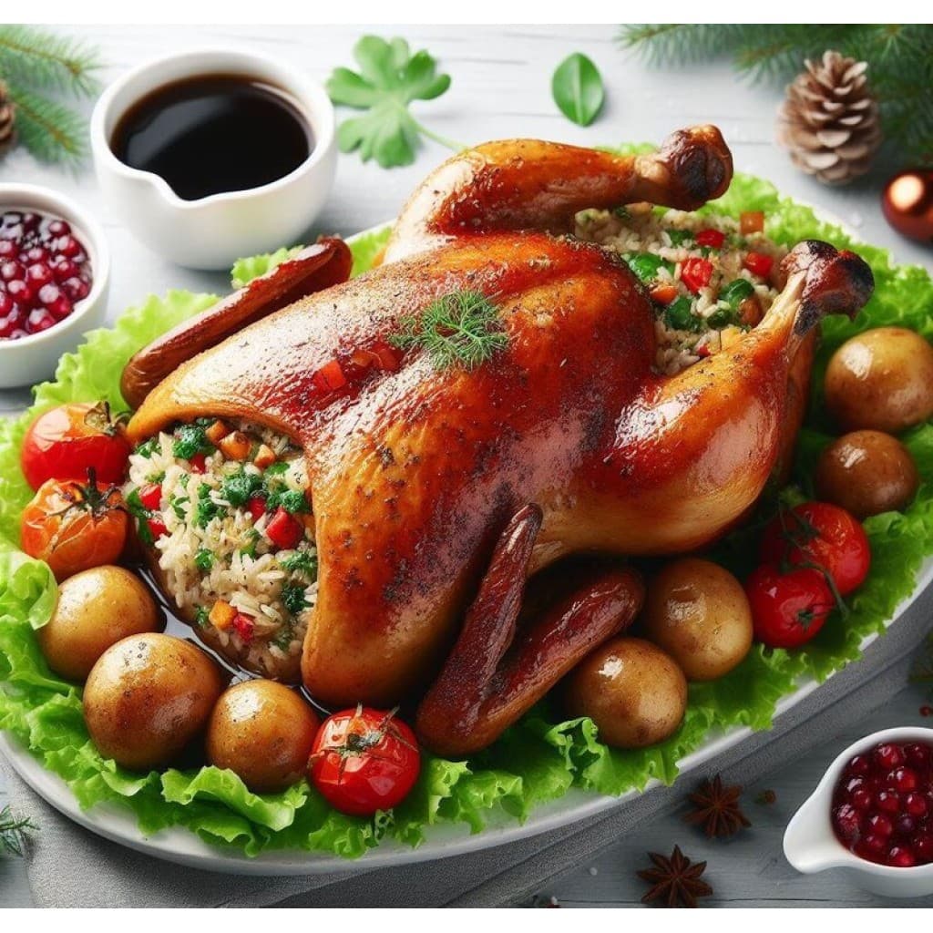 La Boucherie Whole Stuffed Duck with Dirty Rice, 5 lb
