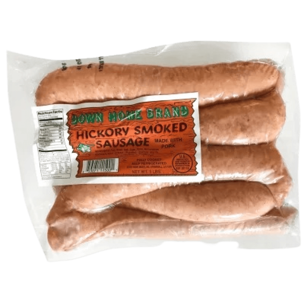 Down Home Hickory Original Smoked Pork Sausage — 5 lb Pack