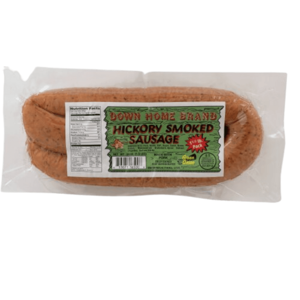 Down Home Hickory Smoked Green Onion Sausage 24 oz