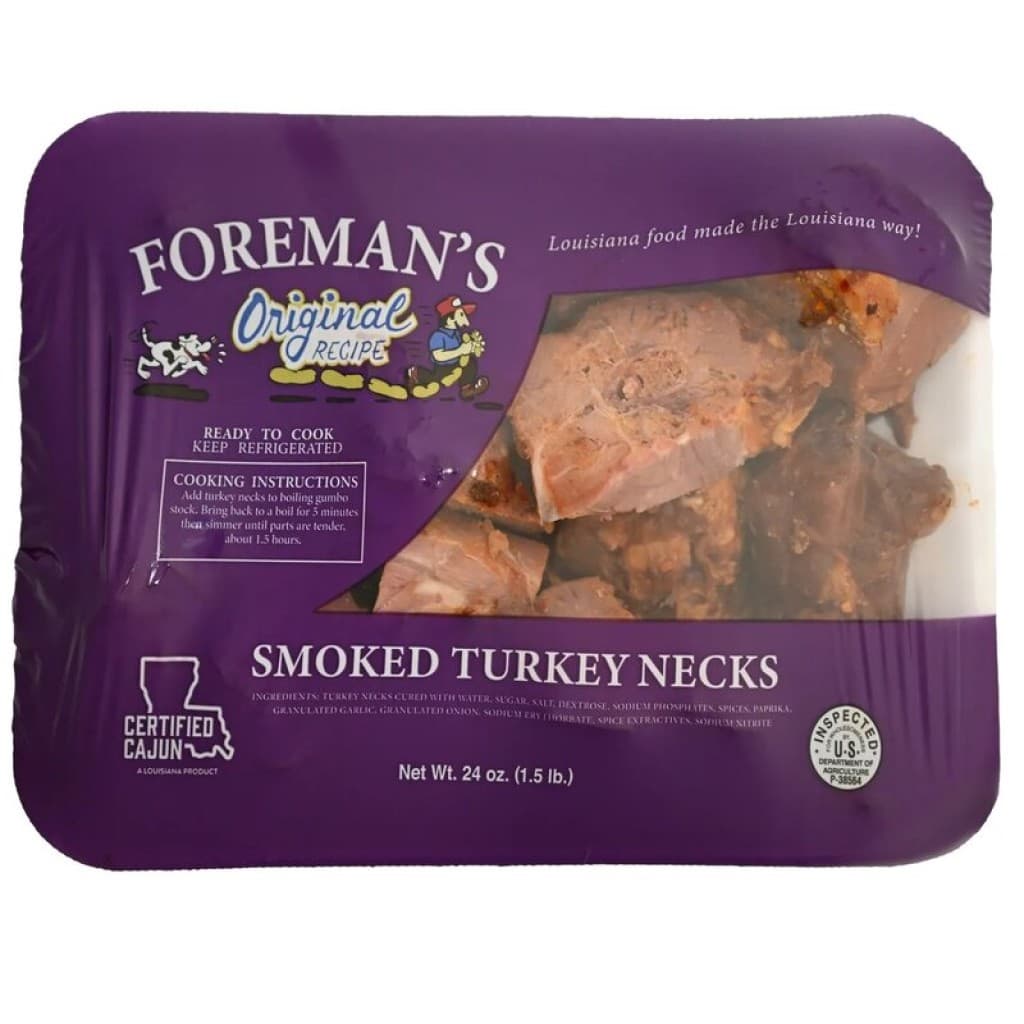 Foreman's Smoked Turkey Necks 24 oz (Pre-Smoked)
