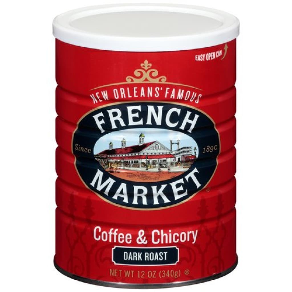 French Market Dark Roast Chicory Coffee Red Can