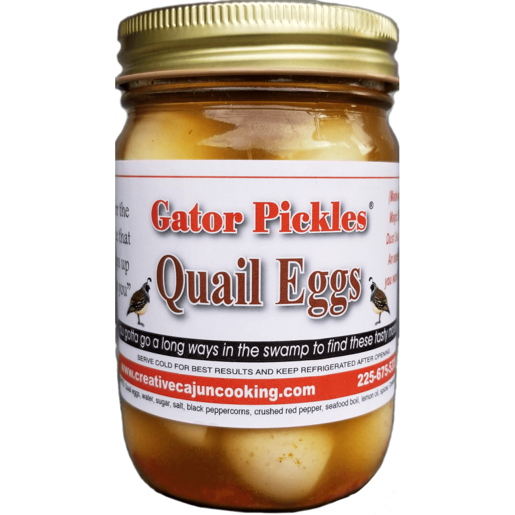 Creative Cajun Pickled Quail Eggs (12 oz Jar)