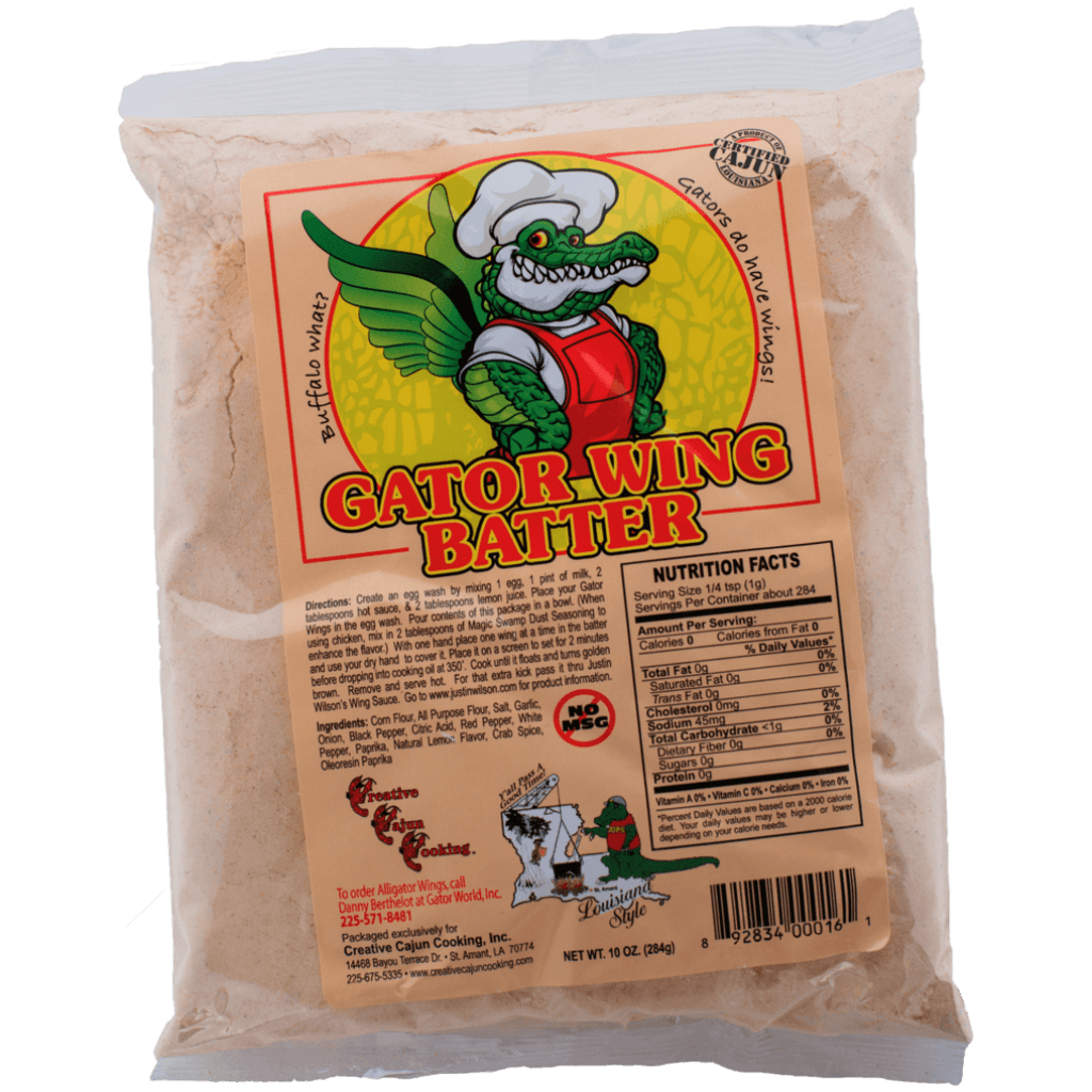 Creative Cajun Gator Wing Batter — 10 oz Bag