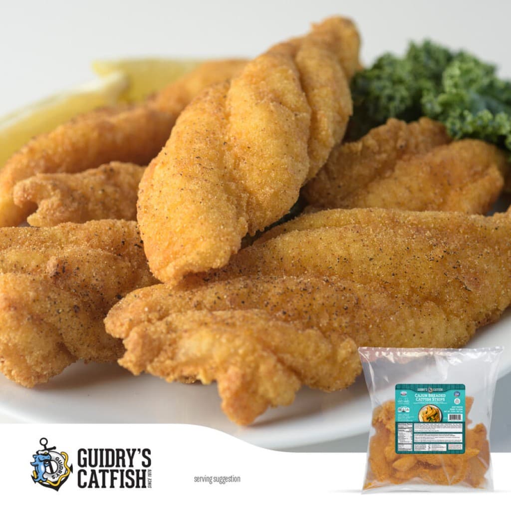 Breaded Catfish Strips (IQF) — 2 lb