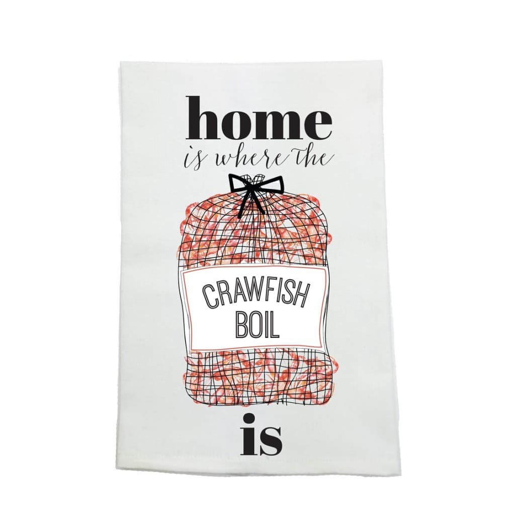 Crawfish Home Kitchen Towel — Organic Cotton