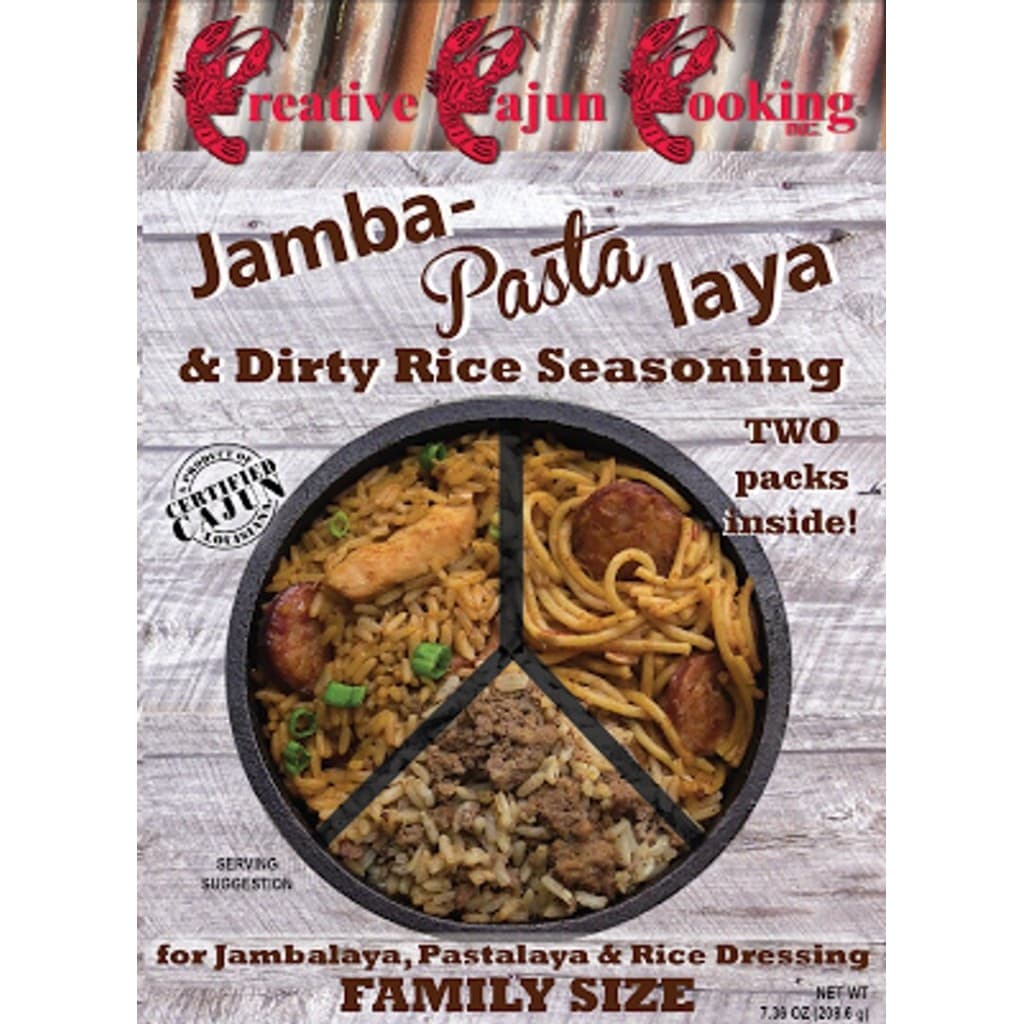 Creative Cajun Cooking Jambalaya Pastalaya & Dirty Rice Mix (2 packs)