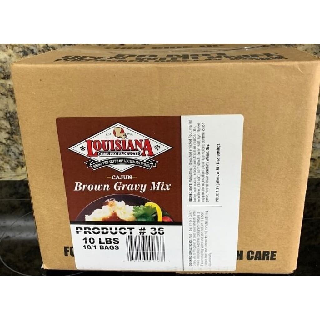 Louisiana Fish Fry Brown Gravy Mix 10 x 1 lb