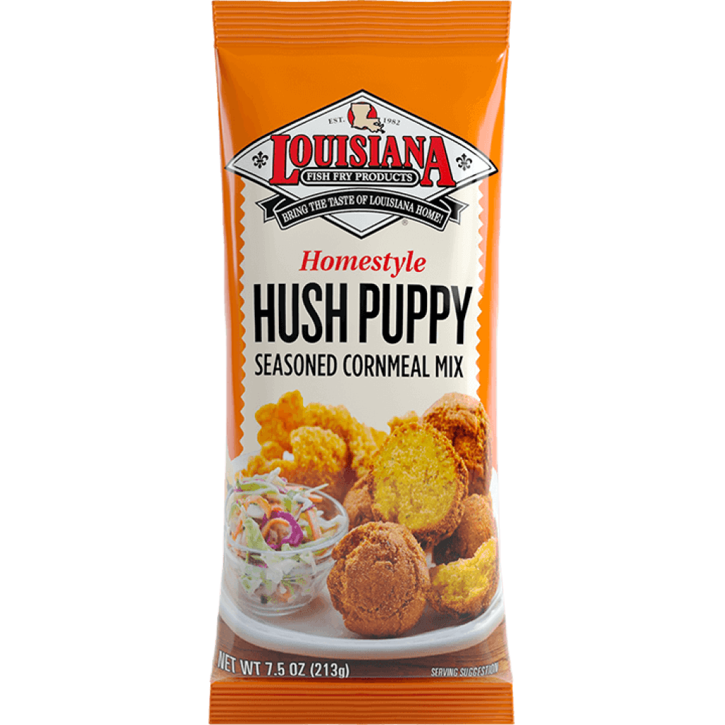 Hush Puppy Seasoned Cornmeal Mix — 7.5 oz