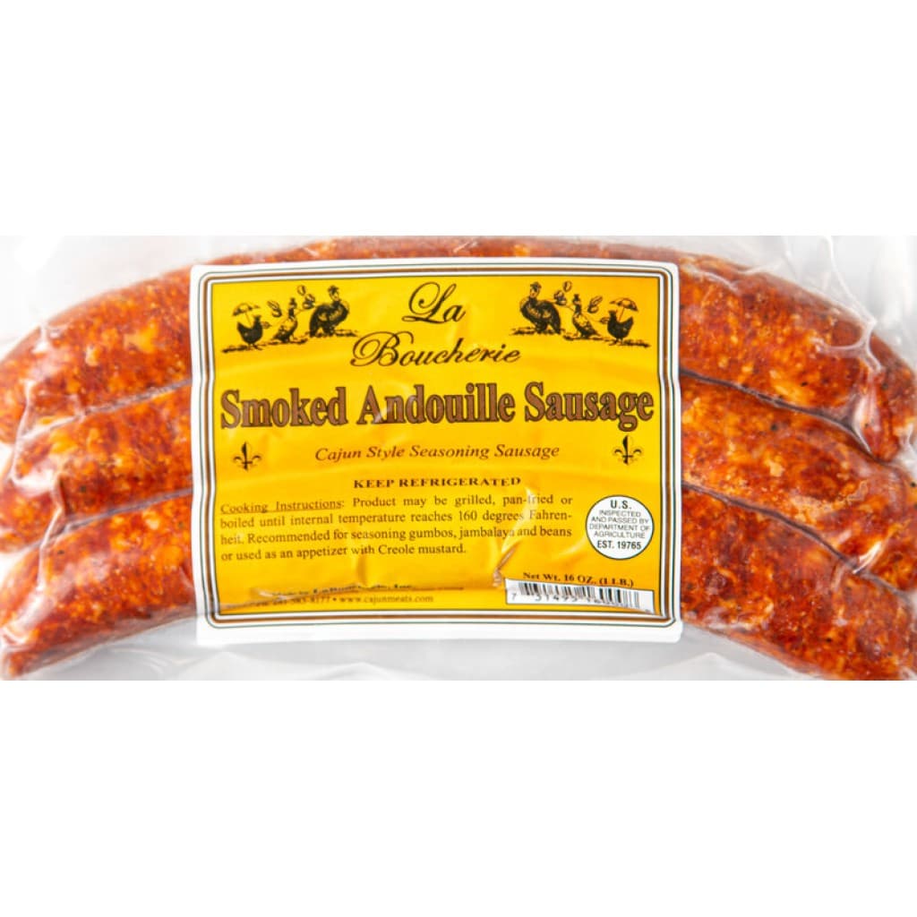 La Boucherie Smoked Andouille Sausage — 16 oz (3 links)