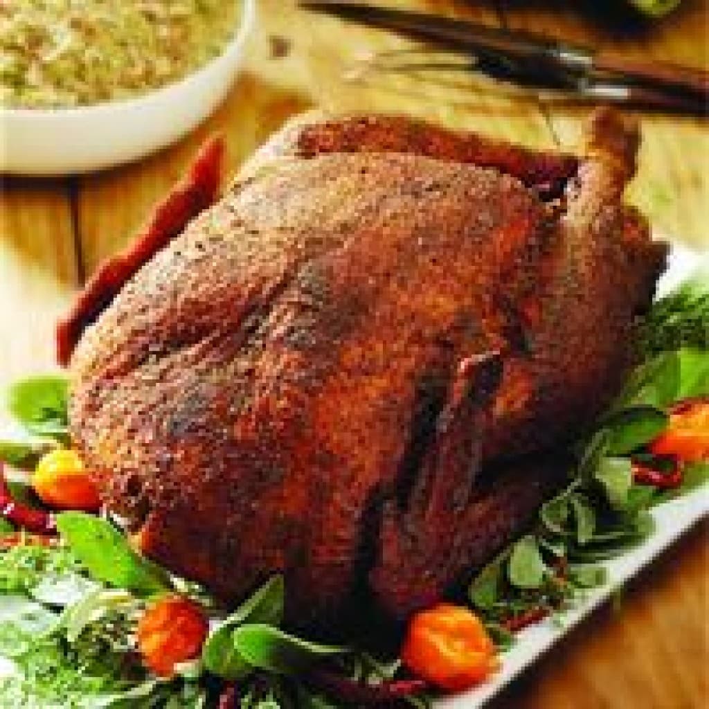 Premium Logan Farms Whole Cajun Turkey (Approx. 9–10 lbs)